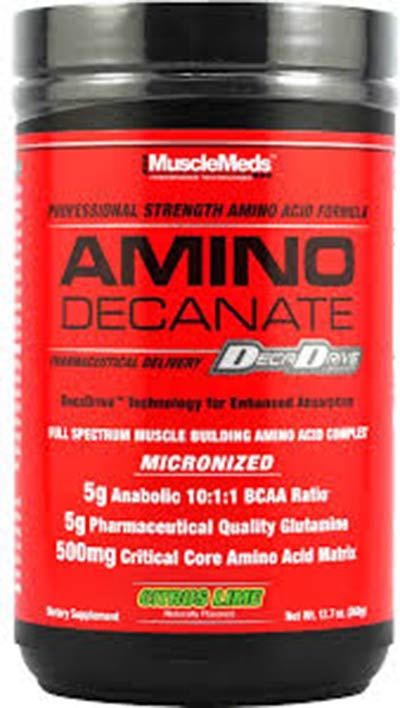 MuscleMeds Amino Decanate 360g Citrus Lime (Citrom Lime)