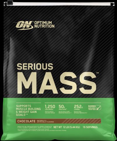 Optimum Nutrition Serious Mass 5455g Strawberry ( Eper)